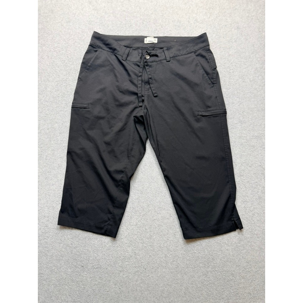Magellan Black Capri Pants Womens 12 Outdoor Hiking Cropped Drawstring